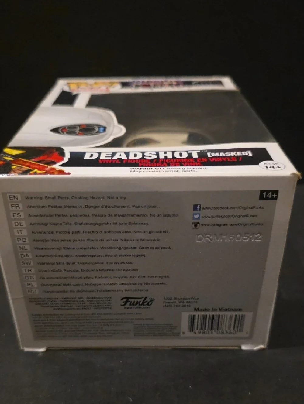 Funko Pop! Heroes Deadshot Masked Vinyl Figure - White, Red & Black - Picture 2 of 6